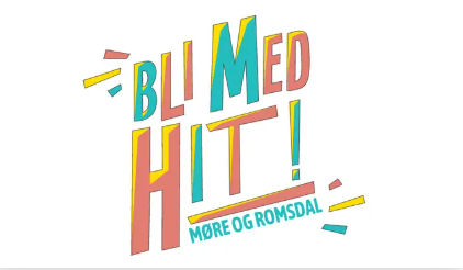 Logo Bli med hit Møre og Romsdal. Kun tekst - Klikk for stort bilde